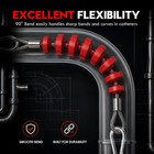 4  Flexible Conduit Mandrel 6600lb Cable Puller Basket Duct Cleaner