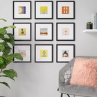 Set Of 9 Gallery Frame Set 10  X 10  Matted To 5 