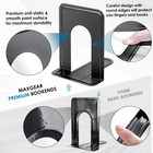 Premium Matte Painted Book Ends  Heavy Duty And Sturdy Bookends For Shelves  Off