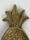 Vintage Solid Brass Pineapple Footed Trinket Coin Keys Jewelry Dish 8 25   