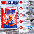 American Rock Salt - Ice Melt - 50 Pounds - 2 Pack