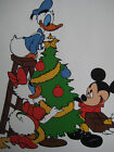 Unused Vintage Greeting Card Walt Disney Co  Christmas Mickey Donald  Daisy Duck