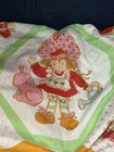 Vintage 1980s Ruffled  Strawberry Shortcake Bed Sheet Sears