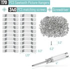 Sawtooth Picture Hangers  511 Pack  Silver  Metal Picture Frame Hangers