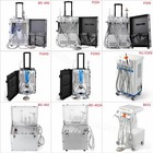 Dental Portable Cart  delivery Unit With Air Compressor Led Curing Light Scaler