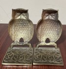 Owl Solid Brass Bookends Made In Korea