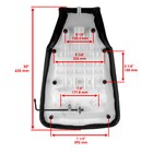 For Honda Trx400fa Trx400fga Rancher 400 4x4 2004-2007 Complete Seat Black