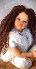 Finished Reborn Baby 30  Doll Rooted Long Curly Hair Toddler Girl Vinyl Toy Gift