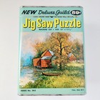 Vintage Whitman Deluxe Guild Jigsaw Puzzle  old Mill  340 Unsealed But Complete