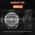 Auxbeam 9 inch Led Driving Work Lights Dual Drl Fog Pods Drl Offroad Suv Truck
