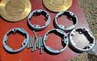 4 Used Hubbell Brass Round Floor Box Cover Covers