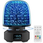 Night Light Bluetooth Speaker - 360   Rotation  3d 3d-black Night Light Lamp