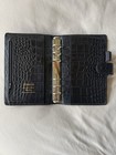 Filofax Classic Croc Personal Leather Organizer   euc 