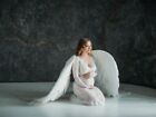 White Angel Wings Costume Giant Sexy Wings Cosplay For Girl Wedding Photo Props