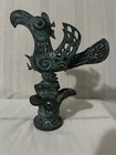 Ancient Old Chinese Bronze Ware Phoenix  Bird Statue