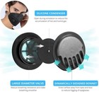 50 100pcs Black Kn95 Face Mask 5 Layer Bfe 95  Disposable Respirator With Valve