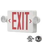 Led Exit Sign Emergency Light Compact Combo Double single Face W battery Backup