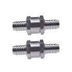 2x 12mm 1 2  Fuel Non-return One Way Check Valve Petrol Diesel Oil Aluminum