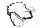 Cavalon Baucher Low Port Barrel Snaffle Bit With Noseband
