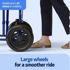 Medline Transport Wheelchair Lightweight Foldable W  Hand Brakes 12