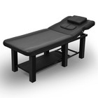 Black Massage Table Facial Bed Tattoo Spa Beauty Chair