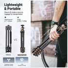 Neewer Carbon Travel Tripod  61  Pan Tilt Ball Head  Dslr phone  22lb  Lt39