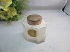 Vintage Houbigant Perfumed Powder Glass Vanity Jar 