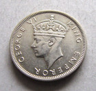 Mauritius Km23 Half Rupee 1946 Au Condition  Scarce Only-year-of-type 