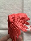 Marx Johnny West Series Chief Cherokee Red Custom Feathered Headdress Satchel