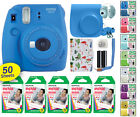 Fujifilm Instax Mini 9 Fuji Instant Camera  50 Film Sheets Classy Kit All Colors