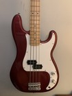 Fender Precision Bass Red Electric Bass Guitar 4 String Maple Neck Solid Body