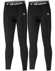  Boys  Compression Pants Youth Thermal Base Layer Medium 2 Pack  Black black