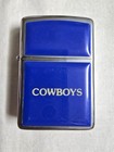 Zippo Vintage 1980 Nfl Dallas Cowboys Ultralite Royal Blue Lighter  New  Rare