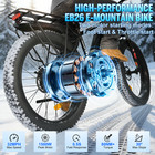 E-bike 26  Tire Peak 1500w Dual Motor 32mph 48v 15ah Electric Bike For Adult Us