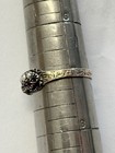 Antique Victorian 15ct Gold Garnet And Seed Pearl Ring -size 7 