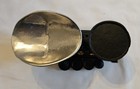 Vintage Miniature Cast Iron Scale Balance With 2 Weights