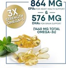 Omega 3 Fish Oil Capsules 3x Strength 2400mg Epa   Dha  Highest Potency