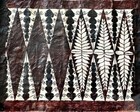 Polynesian Tapa Bark Cloth Art Tribal Design 27   Framed Vintage Uv Pro Glass