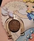 1940 s Greeting Card With 1939 Wheat Penny