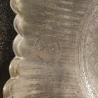 Rare Large Arthur Court Fish Platter With Green Agate Eye