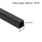 4 Pcs Carbon Fiber Square Tube 8x6 5x420mm Pultruded Carbon Fiber Tubing