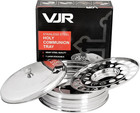 Polished Stainless Steel Communion Tray Set With Bread Plate   Cover