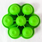 Green Silicone Baby Food Freezer Tray - Bpa Free  7 Compartments  Good Condition