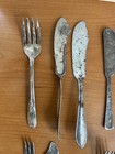 Lot Of 15 Antique Vintage Sterling  silver Misc Bread Knifes  Seafood  hordurves