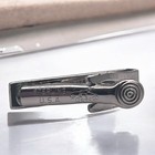 Foster Etched   Engravable Sterling Silver Tie Bar Clasp Clip  1    Men Or Boys