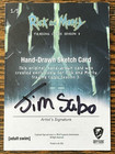 2019 Cryptozoic Rick   Morty Season 3 Sketch Card By Jim Sabo Nasa Employee