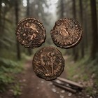 Lot Of 3 Genuine Ancient Roman Coins - Constantine Era 307-350 Ad - C00402