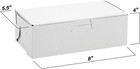 Mt Products White Treat Box - 8  X 5 5  X 4  Bakery Boxes No-window - Pack Of 15