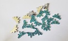 Craftbuddyus 60pcs 12 19mm Flat Back Turquoise Acrylic Dragonfly W o Adhesive