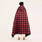 72 x54  Buffalo Check Outdoor Wearable Throw Red black - Woolrich